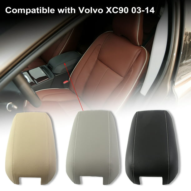 Volvo XC90 Console Armrest Synthetic Leather Dark Gray cover for 03-14